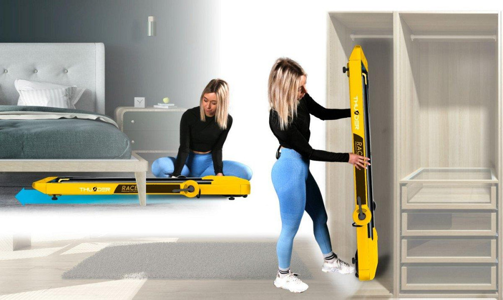 Беговая дорожка электрическая THUNDER RACE-GOLD Киев - изображение 4