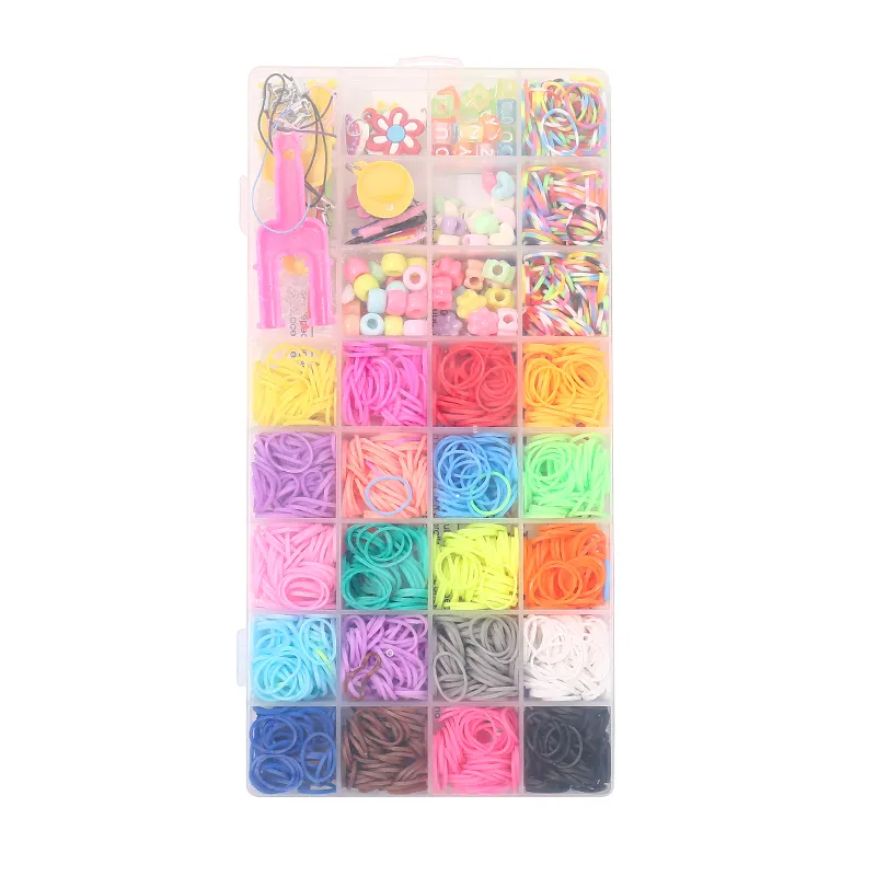 Набор для вязания ярких браслетов из резинок в пластиковом контейнере, сет №2 Каменец-Подольский - изображение 4