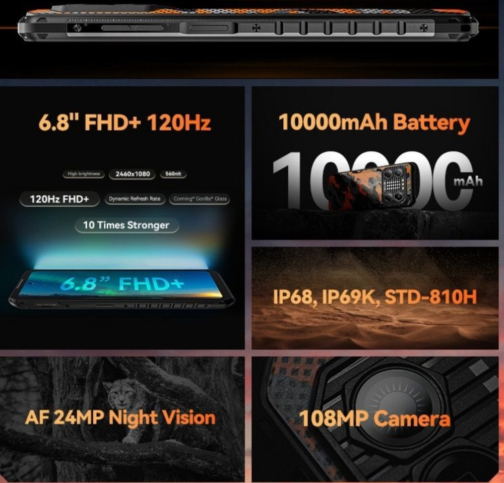 Телефон Oukitel IIIF150 B2 Pro 12/256Gb. G99 120Hz. 10000mAh. 108mp. Харьков - изображение 7