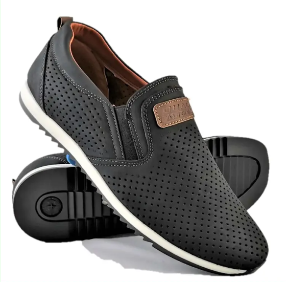 Чоловічі мокасини Літні Сіточка Чорні Туфлі (розміри: 41) Відео Огляд — 12-1 Дніпро