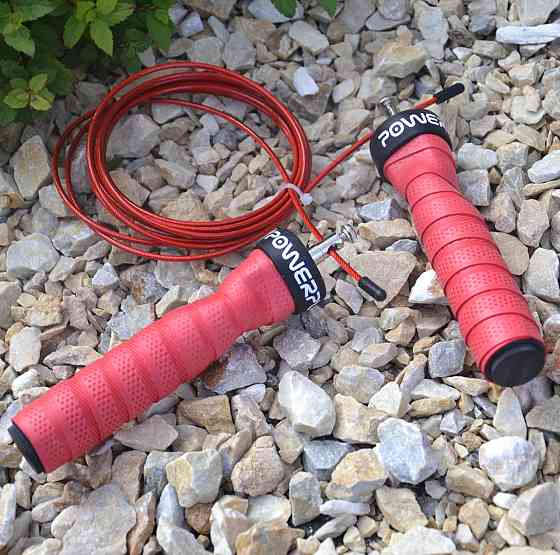 Скакалка швидкісна на підшипниках PowerPlay 4208 Fitness Jump Rope Червона (3m.) Каменское