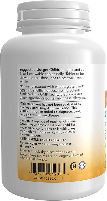 Жувальний кальцій Now Kid Cal Orange 100 Chewables Луцьк - фото 3