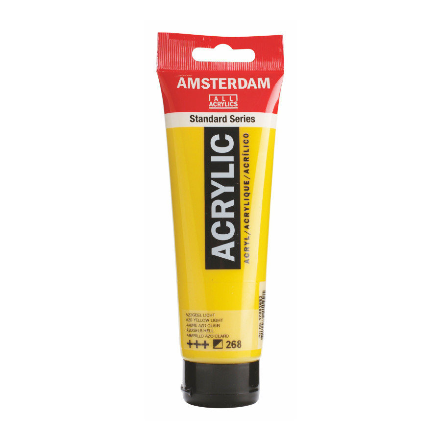 Краска акриловая AMSTERDAM(268) AZO Желтый светлый 120 мл Royal Talens Киев - изображение 1