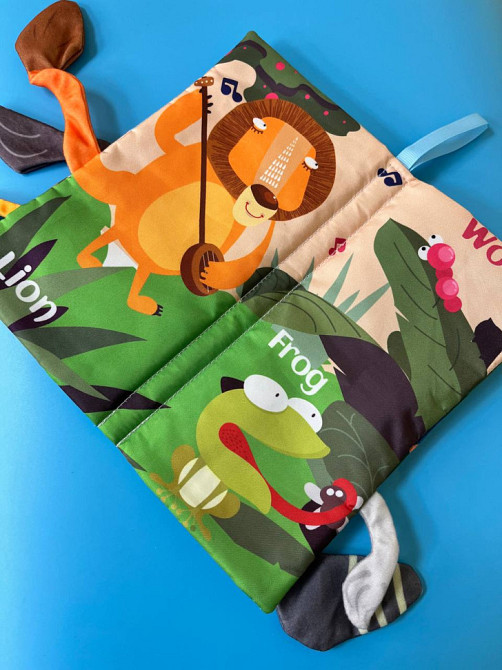 Развивающая книжка-шуршалка 668-230(Wild animal) английские слова Винница - изображение 4