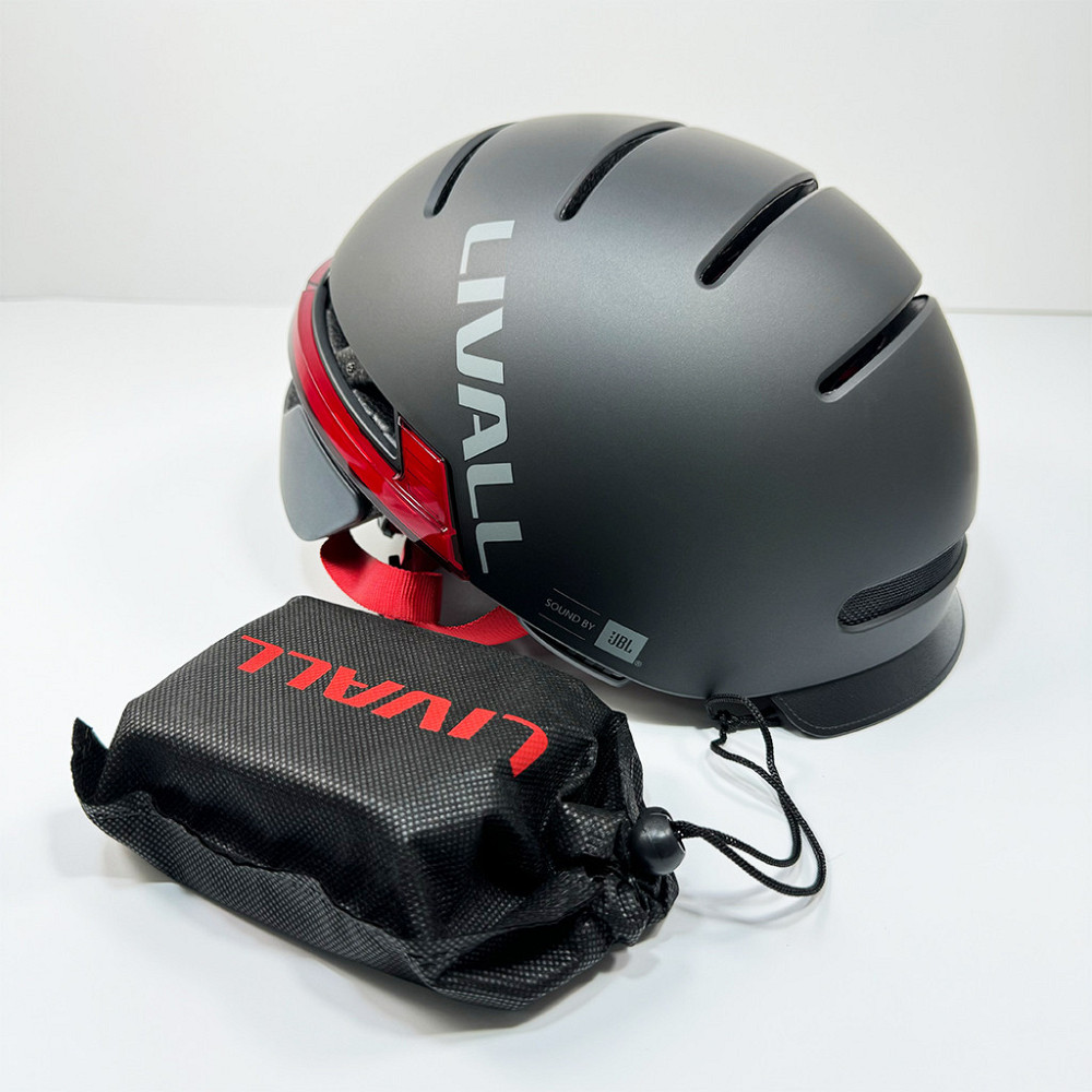 Захисний шолом Livall BH51M NSO (L) Black (57-61см), акустика JBL, мікрофон, сигнали поворотів та стопів, додаток, пульт BR80, Київ - фото 10