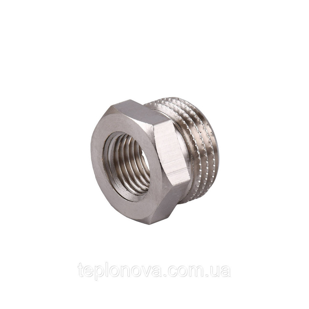 Футорка 1/2"х1/4" НВ нікельована (манометр) NF313S OPTIMUM Чернівці - фото 1