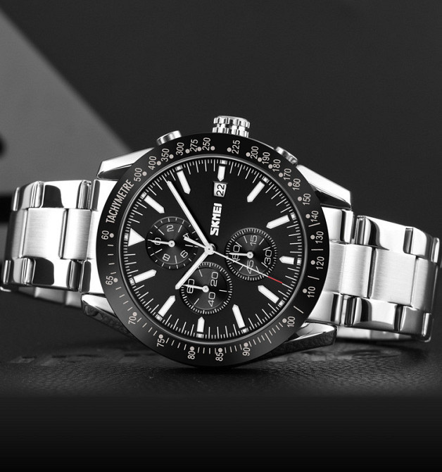 Skmei 9253SIBK Silver-Black SBR Киев - изображение 3