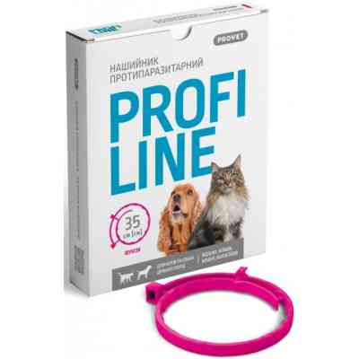 Ошейник для животных ProVET Profiline инсектоакарицид 35 см фуксия (4823082430956) Винница