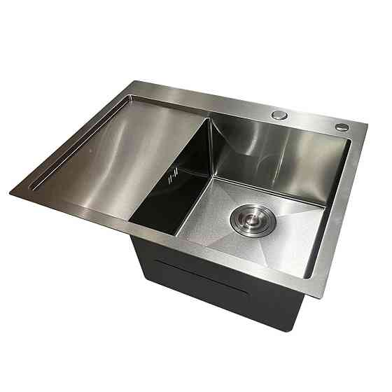 Кухонна мийка з нержавіючої сталі Mixxus MH6350R Nano-Silver 3.0/0.8 колір нержавійка MI7046 Харків