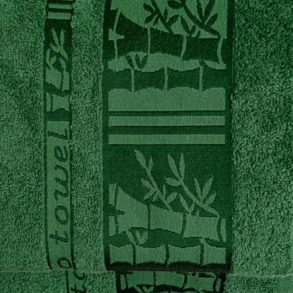 Набор махровых полотенец 3шт GM Textile 40х70см, 50х90см, 70х140см BambooN 450г/м2 (Зеленый) Сумы - изображение 2