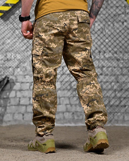 Летние мужские тактические штаны джогеры карго  пиксель Одесса - изображение 11