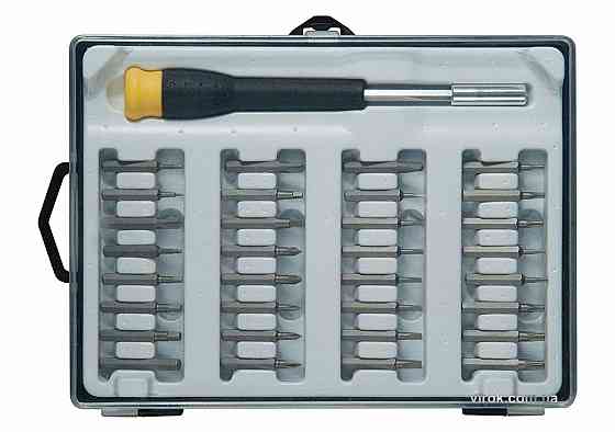 Викрутка-тримач з прецизійними насадками STANLEY : з різними шліцами, в футлярі, 33 шт Одеса