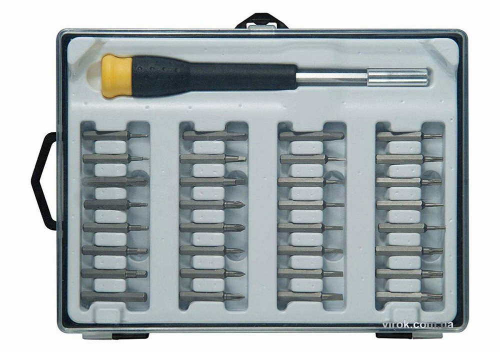 Викрутка-тримач з прецизійними насадками STANLEY : з різними шліцами, в футлярі, 33 шт Одеса - фото 1