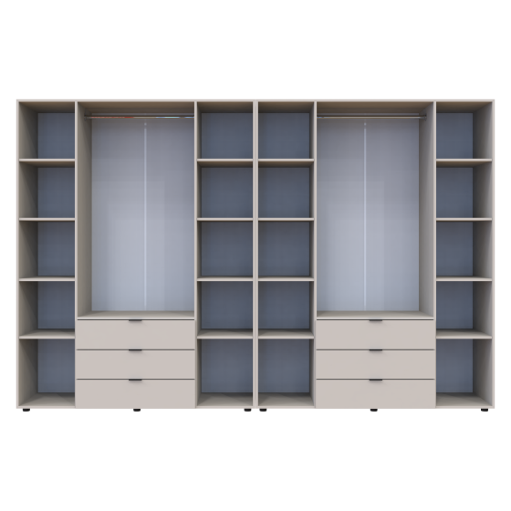 Комплект шкафов для одежды Doros Гелар (2 шт.) 310х49,5х203,4 см Кашемир (DRS-011243) Львов