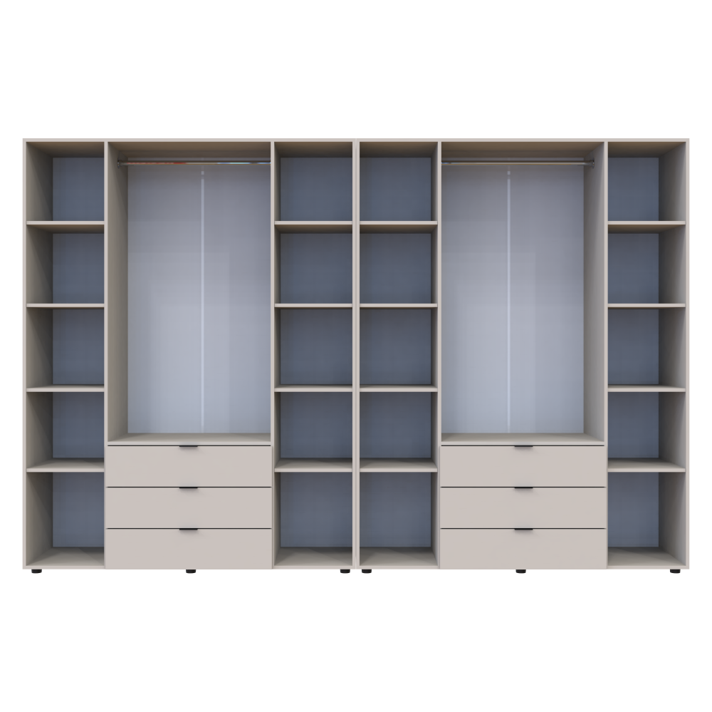 Комплект шкафов для одежды Doros Гелар (2 шт.) 310х49,5х203,4 см Кашемир (DRS-011243) Львов - изображение 5