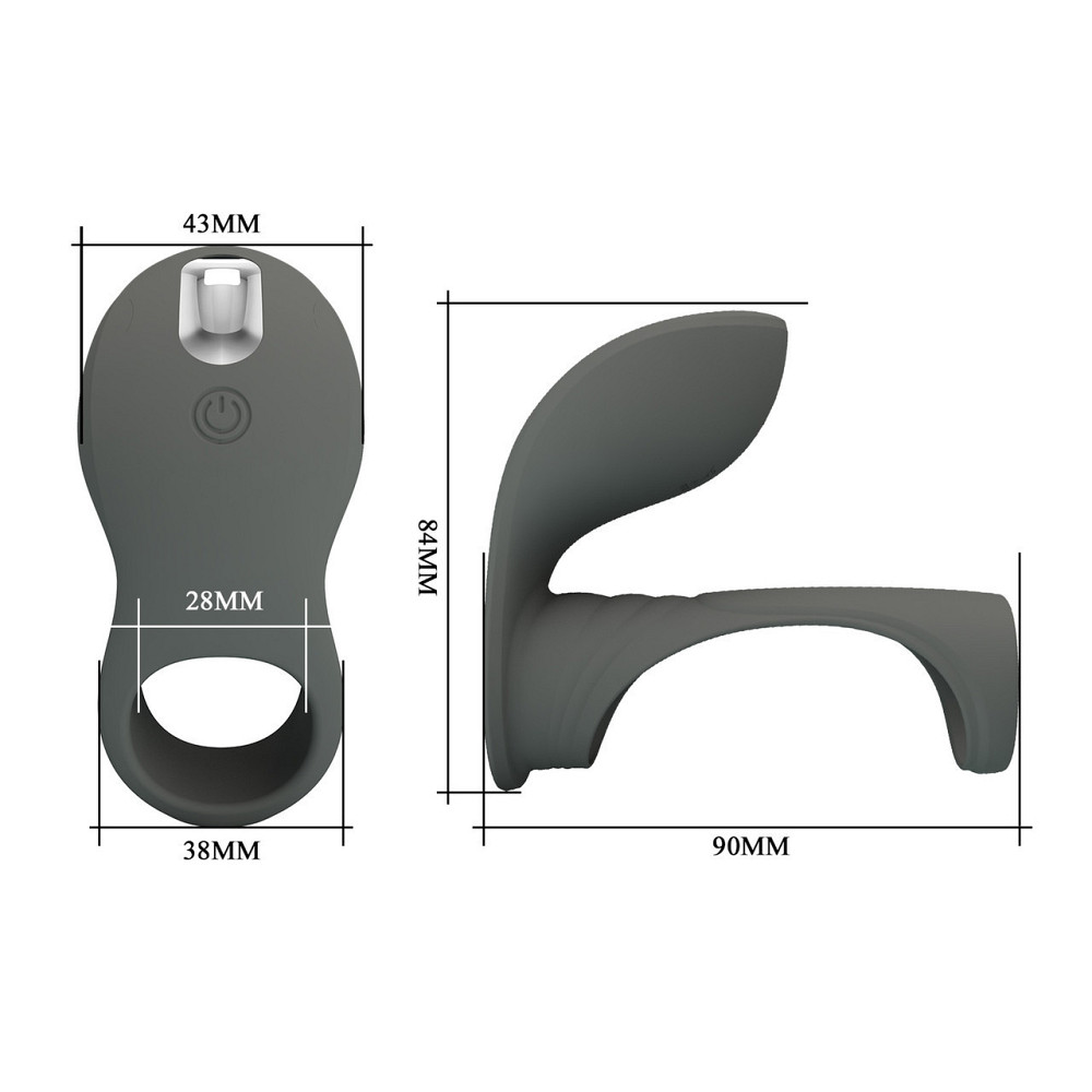 Ерекційне кільце з вібрацією PRETTY LOVE Master ring, 7 vibration functions, Memory function Sex Aura Київ - фото 6