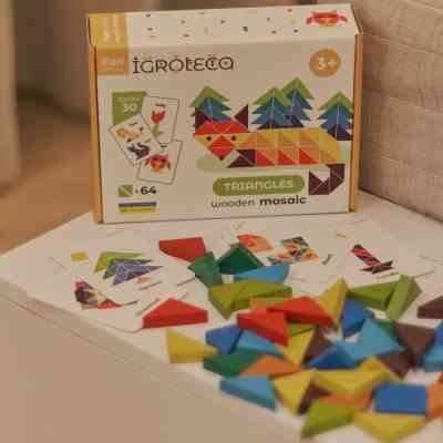 Розвиваюча іграшка Ігротеко Трикутна мозаїка 64 елементів (900194) Вінниця