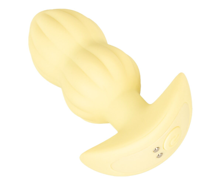 Анальна пробка з вібрацією Vibrating Mini Butt Plug Yellow Sex Aura Київ - фото 6