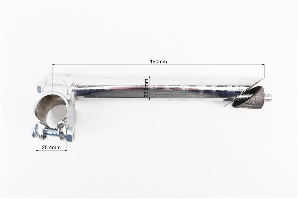 Винос керма ХВЗ 22,2 х25, 4х190мм, хром Київ - фото 2
