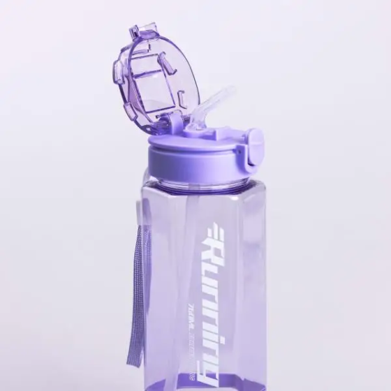 Пляшка для води багаторазова 760 мл пляшечка з трубочкою для спорту та школи HP-14-48V Коломия