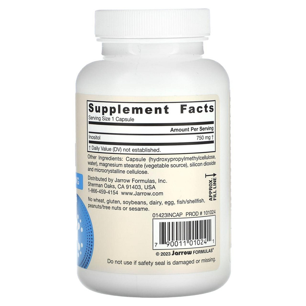Инозитол Jarrow Formulas Inositol 750 мг 100 капс Киев - изображение 2