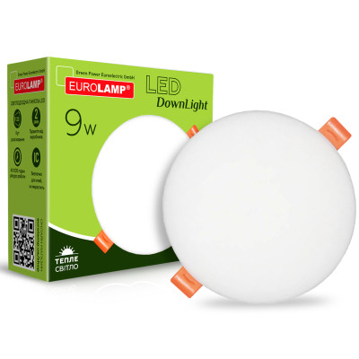 Светильник Eurolamp LED Downlight 9W 855lm 3000K (LED-DLR-9/3(Е)) Винница - изображение 2