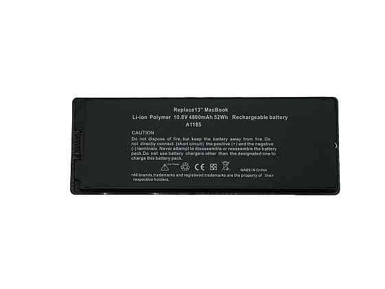 Аккумулятор для ноутбука Apple A1185 MacBook 13" A1181 (2006) 10.8V Black 4800mAh OEM Вінниця
