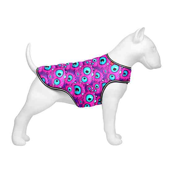 Курточка-накидка для собак WAUDOG Clothes, малюнок "Око монстра", L, А 41 см, B 58-70 см, С 42-52 см Київ