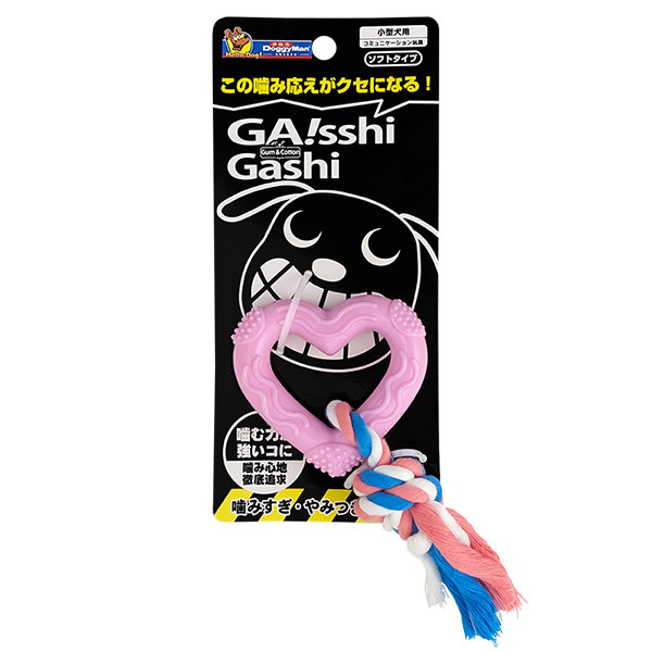 DoggyMan Chew Toy Heart with Rope ДОГГІМЕН СЕРЦЕ З МОТУЗКОЮ жувальна іграшка для собак Київ - фото 1