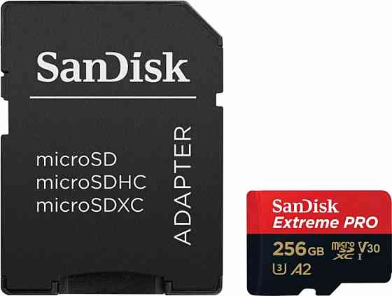 microSDXC (UHS-1 U3) SanDisk Extreme Pro A2 256Gb class 10 V30 (R200MB/s,W140MB/s) (adapter) Київ
