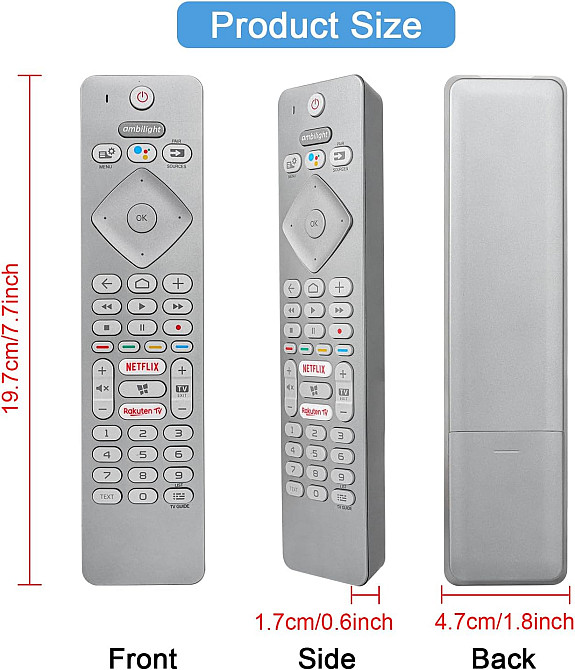 Пульт для телевізорів Philips 43PUS7304 50PUS7354 65PUS7354 Луцк - изображение 2