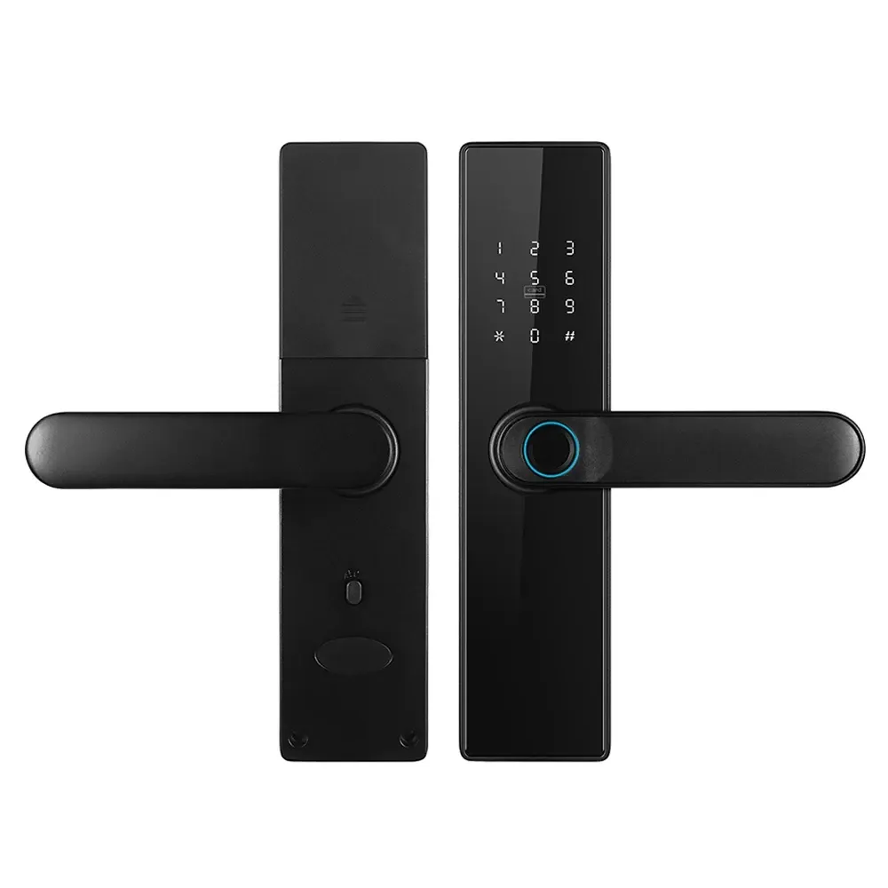 Замок біометричний автономний Trinix TRL-5402BTF Black з Bluetooth, зчитувачем відбитків пальців і карт Mifare (65-00071) Київ - фото 11