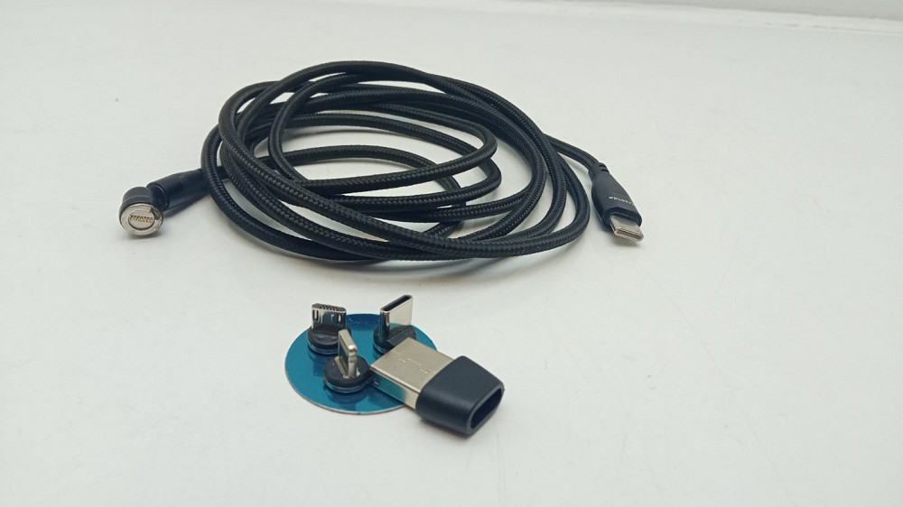 Магнітний зарядний кабель 3 в 1 Type - C, Micro USB, Lightning (Б клас) Луцьк - фото 3