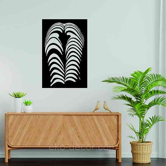 Декоративное настенное Панно «Женское Тело», Декор на стену 110*72 см, Черный Киев