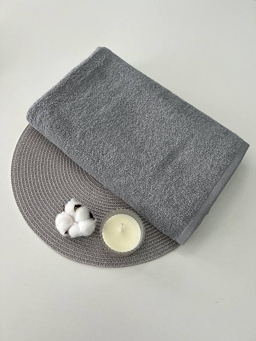 Рушник махровий Ideal Textile однотонний 70х140 см 360 г/м2 (56861142) Чернівці - фото 5