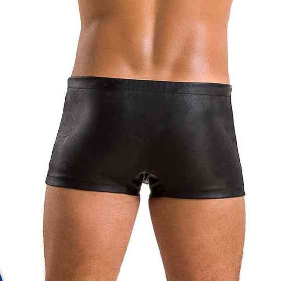 Мужские кожаные боксеры с заклепками Passion 048 SHORT DAVID XXL/XXXL Black Sex Aura Киев