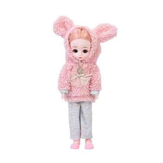 Детская игровая кукла F0322(Pink-1) шарнирная, размер 29 см Винница