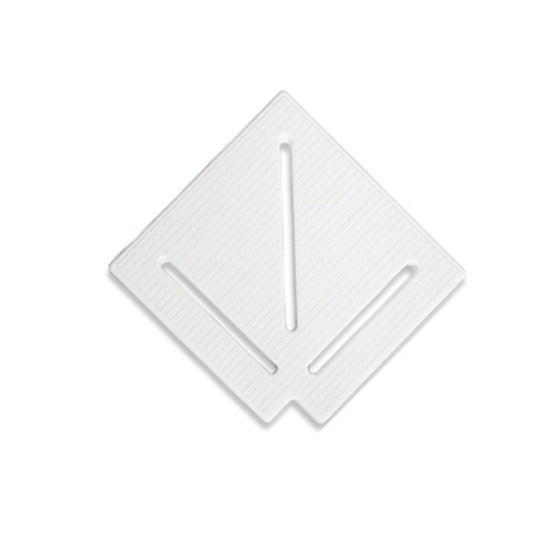 Кутовий елемент Aquaviva KK-15-1 Classic для переливної решітки 90° 145/25 мм (білий) Київ - фото 1