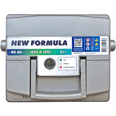 Аккумулятор автомобильный NEW FORMULA 50Ah (+/-) 420EN (5502202210) Винница - изображение 3