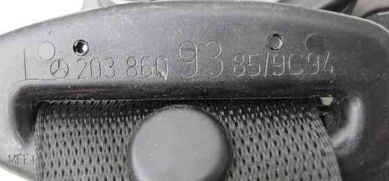 Mercedes-Benz  A2038609385 9C94 Ремінь безпеки задній лівий чорний C203 Sportcoupe C209 Одеса