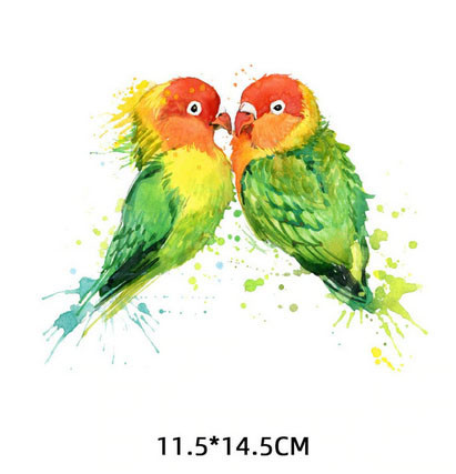 Термонаклейка для одежды Попугаи неразлучники Киев - изображение 1