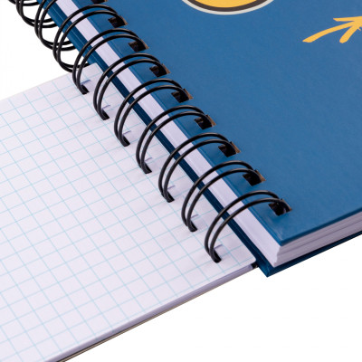 Блокнот Yes 2 в 1 В5 В7 80 лк 20 лк двойная спираль Melt Smile клетка (151842) Винница - изображение 3