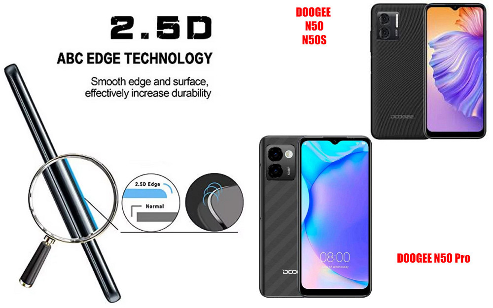 Защитное стекло ArmorGlass для DOOGEE N50, N50S, N50 Pro – устойчивое к царапинам и ударам Киев - изображение 2