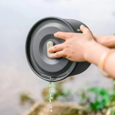 Набор туристической посуды Naturehike CNK2450CF010, алюміній 2 каструлі, чайник, сковорідка (6976507663281) Вінниця - фото 8