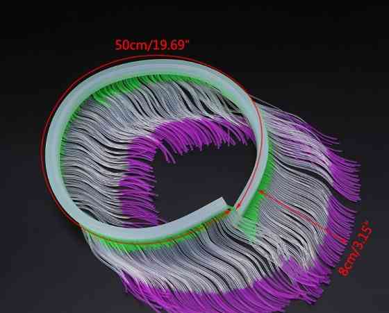 Декор в акваріум силіконовий 50 см різнобарвний Київ