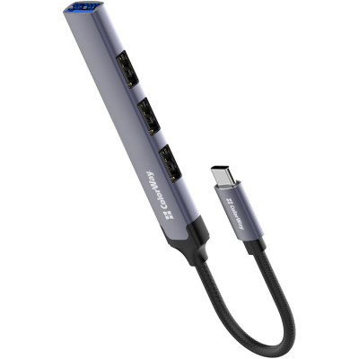 Концентратор ColorWay USB-C 4-в-1 USB2.0х3/USB3.0 (CW-HUB04) Вінниця - фото 1
