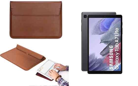 Чохол-конверт VitoCase для Samsung Galaxy Tab A7 Lite T225, з функцією підставки для планшета Коричневий Київ