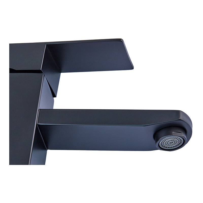 Змішувач для умивальника зі сталі SUS304 Zerix KUB-001 Black Харків - фото 3