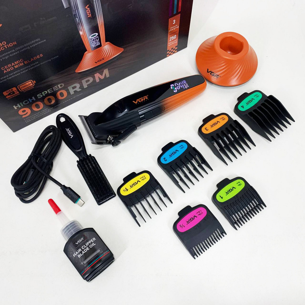 Машинка для стрижки хорошая, Электрическая машинка для стрижки бытовая Электромашинка волос GJ-37 Львов - изображение 7