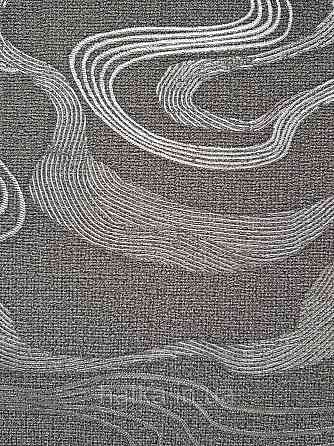 Обои виниловые на флизелине Marburg Kumano 1.06х10 абстракция волны структурные серебристые на черном 34587 Киев